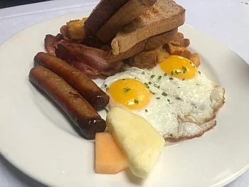 A traditional breakfast from The Powerhouse brunch menu