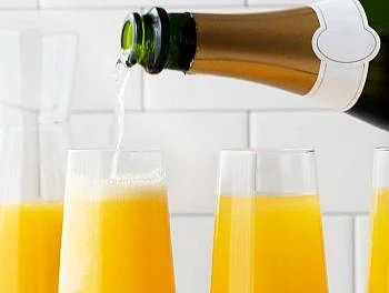 Mimosas from the B Social cocktail photography collection