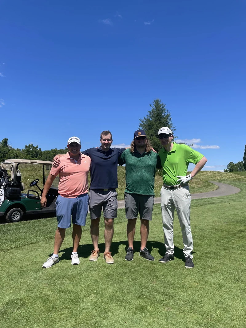 Golfers at the 2026 B Social tournament
