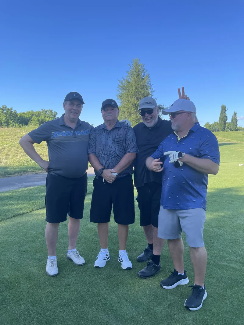 Another familiar foursome · B Social Golf Tournament 2026